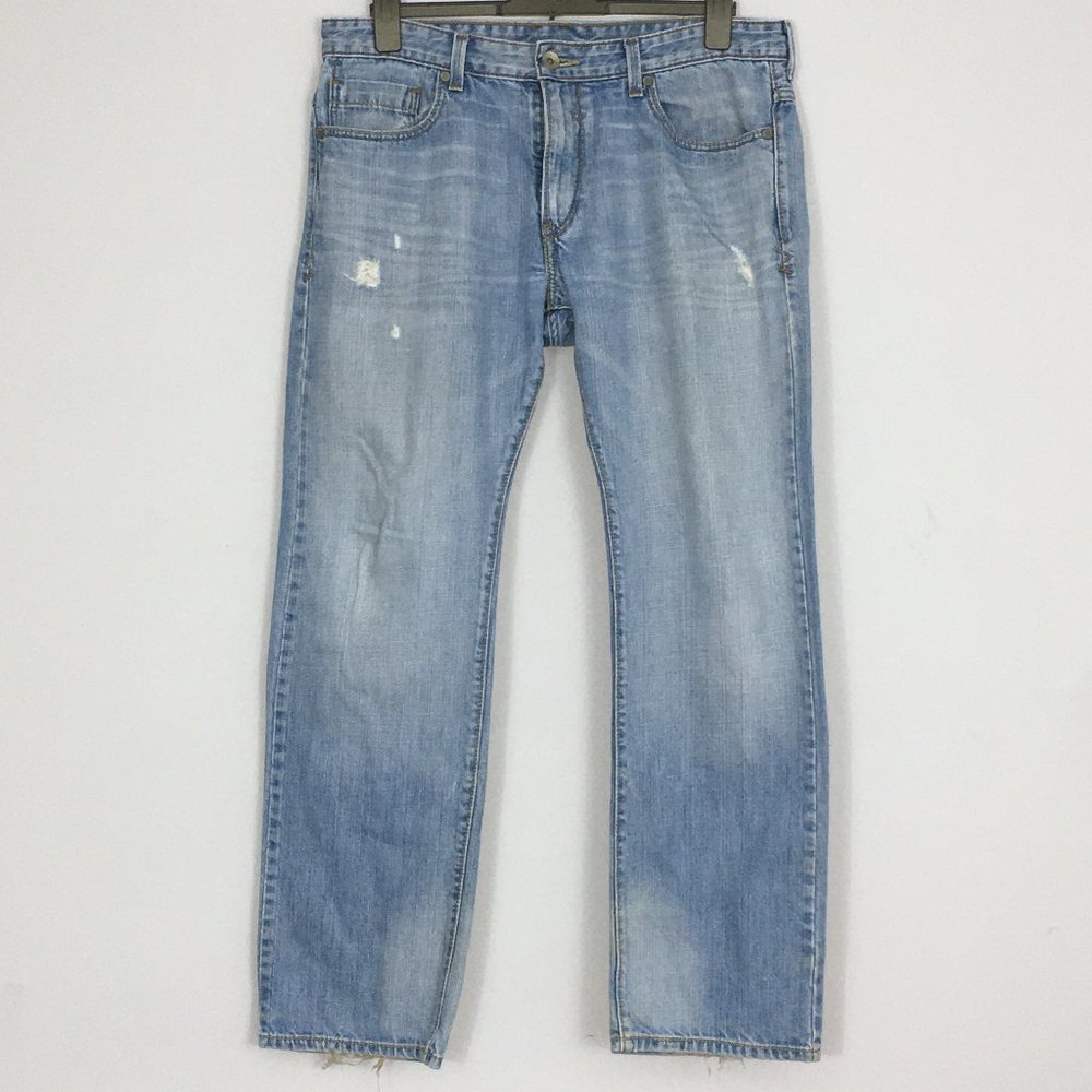 Levis SilverTab Jeans Mens 34x30 Distressed Embroidered Flap Pocket Y2K Vintage